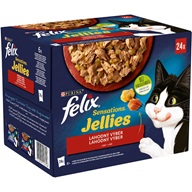 Felix cat kaps.-Sens.Jellies Multipack v želé 24 x 85 g - Kapsičky pro kočky