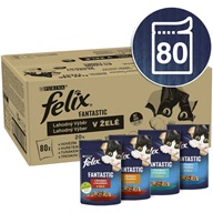 Felix cat kaps.-Fant.Multipack mas.výběr v želé 80 x 85 g - Kapsičky pro kočky