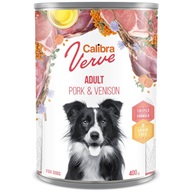 Calibra Dog Verve konz. GF Adult Pork & Venison 400 g - Konzervy pro psy