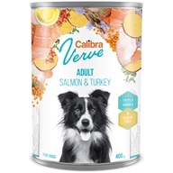 Calibra Dog Verve konz. GF Adult Salmon & Turkey 400 g - Konzervy pro psy
