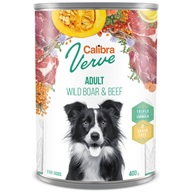 Calibra Dog Verve konz. GF Adult Wild Boar & Beef 400 g - Konzervy pro psy