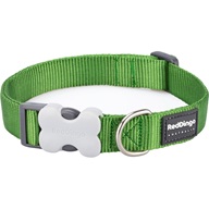 Red Dingo obojek jednobarevný zelený 25mmx30-47cm - Obojky a příslušenství
