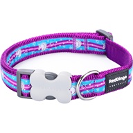 Red Dingo obojek Stars Unicorn Purple 15mmx24-37cm  - Výprodej