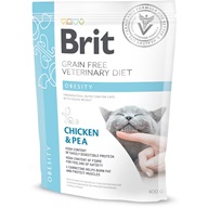 Brit GF Veterinary Diets Cat Obesity 400 g - Granule pro kočky, krmivo pro kočky