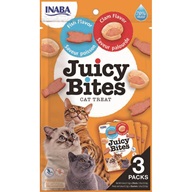 Inaba Juicy Bites Cat Treat ryba a škeble 3 × 11,3 g