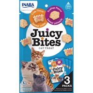 Inaba Juicy Bites Cat Treat krab a hřebenatka 3 × 11,3 g - Výprodej