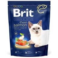 Brit Premium by Nature Cat Adult Salmon 300 g - Granule pro kočky, krmivo pro kočky