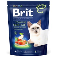 Brit Premium by Nature Cat Sterilized Salmon 300 g - Granule pro kočky, krmivo pro kočky