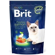 Brit Premium by Nature Cat Sterilized Salmon 1,5 kg - Granule pro kočky, krmivo pro kočky