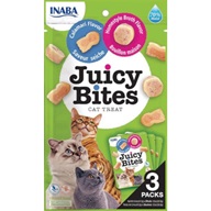 Inaba Juicy Bites Cat Treat olihně a domácí vývar 3 × 11,3 g - Výprodej