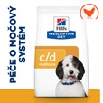 Hill's Prescription Diet Canine c/d Multicare 4 kg - Granule pro psy