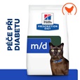 Hill's Prescription Diet Feline m/d 3 kg - Granule pro kočky, krmivo pro kočky
