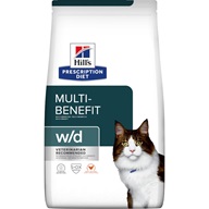 Hill's Prescription Diet Feline w/d  3 kg - Granule pro kočky, krmivo pro kočky