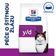 Hill's Prescription Diet Feline y/d  3 kg - Granule pro kočky, krmivo pro kočky