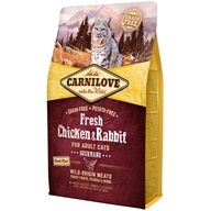 Carnilove Cat Fresh Chicken & Rabbit 2 kg - Granule pro kočky, krmivo pro kočky
