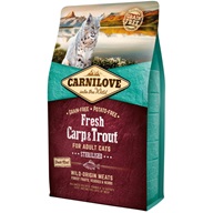 Carnilove Cat Fresh Carp & Trout Sterilized 2 kg - Granule pro kočky, krmivo pro kočky