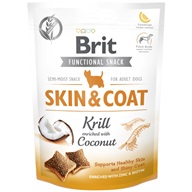Brit Care Dog Functional Snack Skin & Coat Krill 150 g - Výprodej