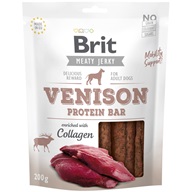 Brit Meat Jerky Snack Venison Protein Bar 200 g - Pamlsky