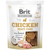 Brit Meat Jerky Snack Meaty coins with Insect 200 g - Výprodej