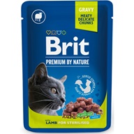 Brit premium Cat kaps. Lamb for Sterilized 100 g - Kapsičky pro kočky