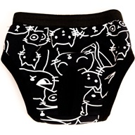 Hárací kalhotky Pussy, modré 24 cm - Oblečky pro psy: vesty, bundy, kombinézy