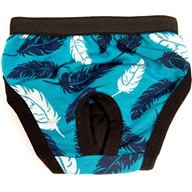 Hárací kalhotky Plume, modré 24 cm - Oblečky pro psy: vesty, bundy, kombinézy