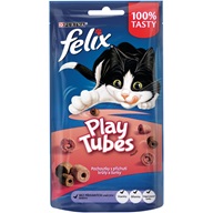 Felix snack cat -Play Tubes příchuť krůta,šunka 50 g - Výprodej