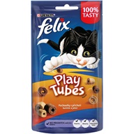 Felix snack cat -Play Tubes příchuť kuře,játra 50 g - Pamlsky pro kočky