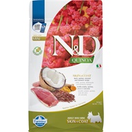 N&D QUINOA Dog Skin & Coat Duck Adult Mini 800 g - Granule pro psy