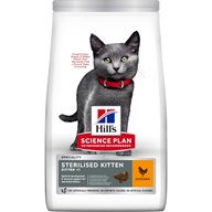 Hill's Science Plan Feline Sterilised Kitten Chicken 1,5 kg - Granule pro kočky, krmivo pro kočky