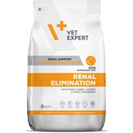 VetExpert VD 4T Renal Elimination Dog 2 kg - Veterinární diety pro psy