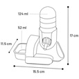 Napáječka hlod. s domkem a krmítkem 3v1 15,5x11,5x17cm - Napáječky, misky, jesličky