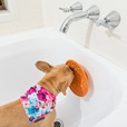 LickiMat Splash lízací podložka do vany oranžová - Misky a příslušenství