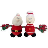 Happy Pet Rope Duo Mr a Mrs Claus  - Hračky pro psy