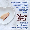 Inaba Churu Bites Cat Snack kuře, tuňák & hřebenatka 3 × 10 g - Pamlsky pro kočky