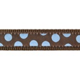 Red Dingo obojek Blue Spon Brown 12 mmx20-32 cm - Obojky a postroje