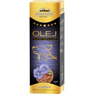 Vitar veterinae lněný olej 1000 ml - Doplňky výživy, zubní péče