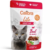 Calibra Cat Life kaps. Adult Beef in gravy 85 g - Kapsičky pro kočky
