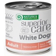Nature's Protection Superior Care White Dog Wellness Soup Tuna & Salmon 140 ml - Výprodej