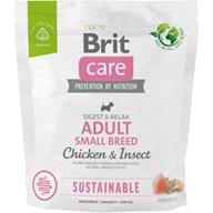 Brit Care Dog Sustainable Adul Small Breed 1 kg - Granule s krátkou exp.