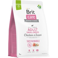 Brit Care Dog Sustainable Adul Small Breed 3 kg - Granule pro psy
