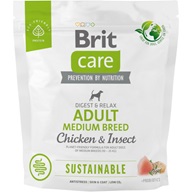 Brit Care Dog Sustainable Adult Medium Breed 1 kg - Granule pro psy