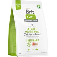 Brit Care Dog Sustainable Adult Medium Breed 3 kg - Granule s krátkou exp.