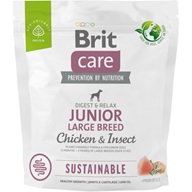 Brit Care Dog Sustainable Junior Large Breed 1 kg - Granule pro psy