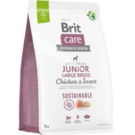 Brit Care Dog Sustainable Junior Large Breed 3 kg - Granule pro psy