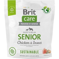 Brit Care Dog Sustainable Senior 1 kg - Granule pro psy