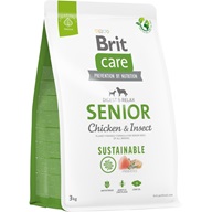 Brit Care Dog Sustainable Senior 3 kg - Granule pro psy