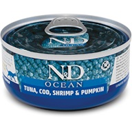 N&D OCEAN Cat Tuna, Cod, Shrimp & Pumpkin 70 g