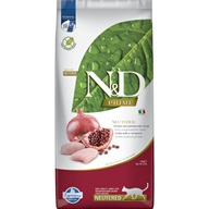 N&D PRIME Cat GF Chicken & Pomegranate Neutered Adult 10 kg - Granule pro kočky, krmivo pro kočky