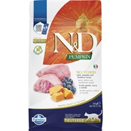 N&D PUMPKIN Cat GF Lamb & Blueberry Neutered Adult 300 g - Granule pro kočky, krmivo pro kočky